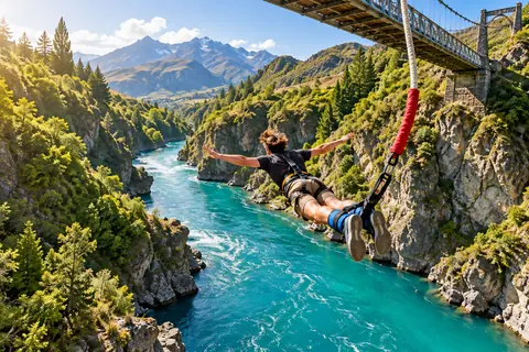 Aktivitätsillustration für Queenstown-Bungy-Jumping