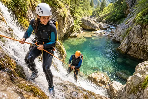 Aktivitätsillustration für Canyoning in Queenstown