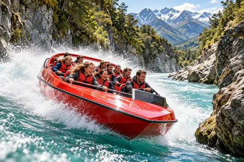 Aktivitätsillustration für Abenteueraktivitäten in Queenstown
