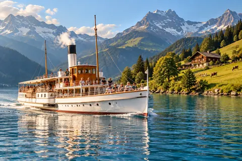Aktivitätsillustration für den Vergleich einer Kreuzfahrt auf dem Lake Wakatipu